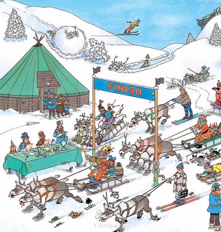 Rendier Race - 500 stukjes