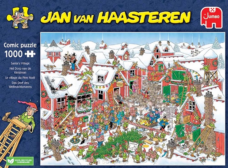 Het dorp van de Kerstman - 1000 stukjes