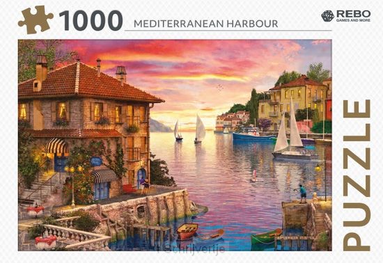 Rebo legpuzzel 1000 stukjes - Mediterranean Harbour