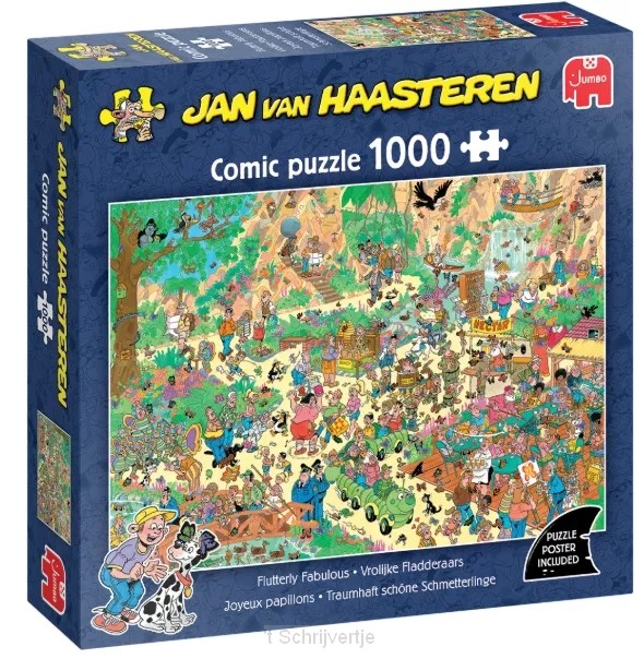 Vrolijke fladderaars 1000 stukjes