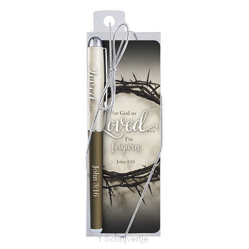 Pen/bookmark for God so loved