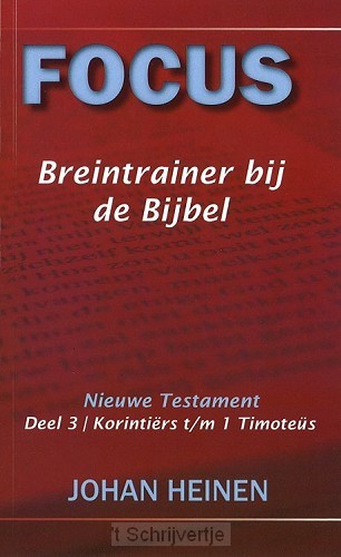Focus nt 3 breintrainer bij de bijbel  P