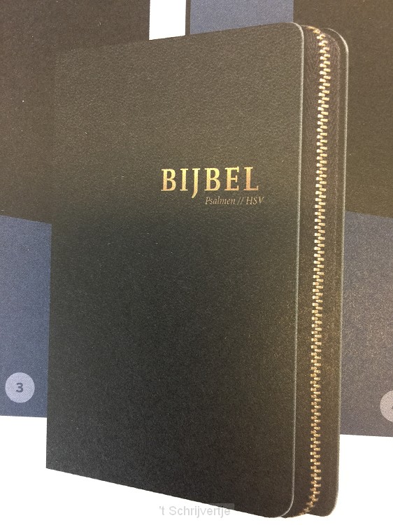 Bijbel hsv met psalmen zwart leer index