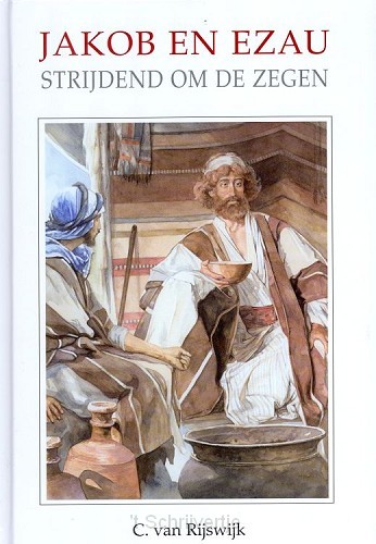 Jakob en Ezau strijdend om de zegen