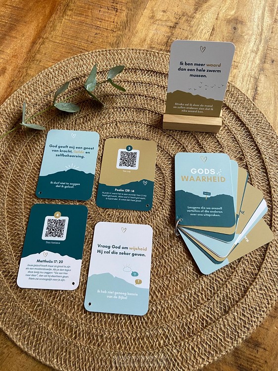 Kaartenset Leugen-Waarheid met houder