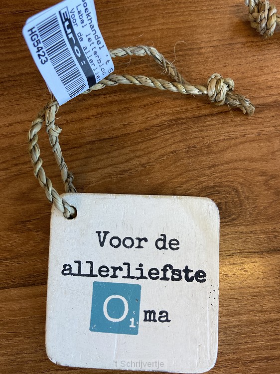 Voor de allerliefste oma