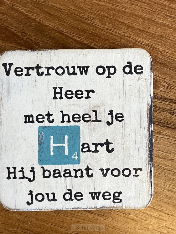 Vertrouw op de Heer met heel je hart