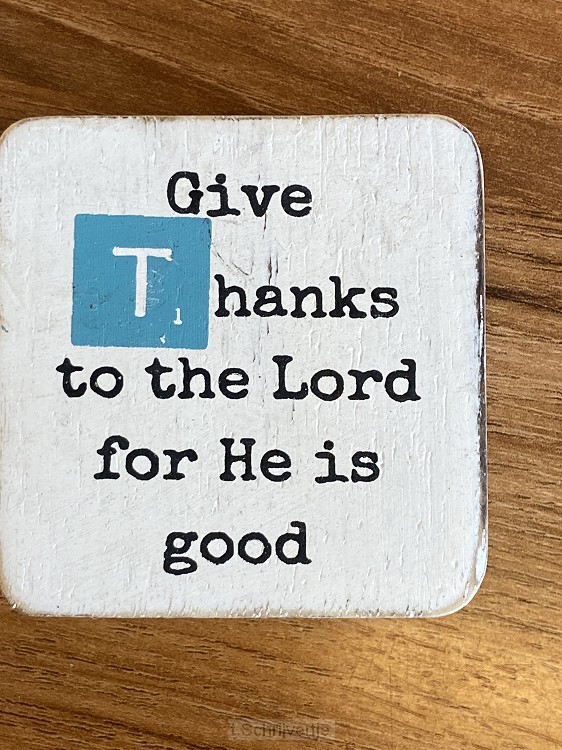 Give thanks to the Lord for He is good
