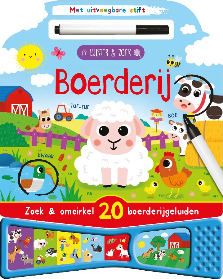 Luister & zoek Boerderij geluidenboek +