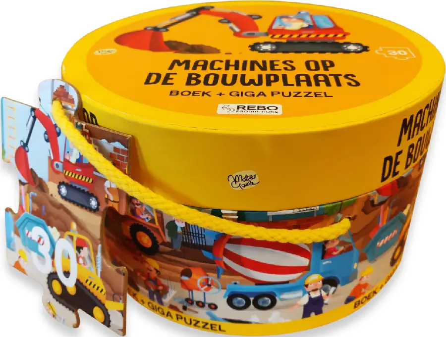 Boek+Giga puzzel Bouwplaats