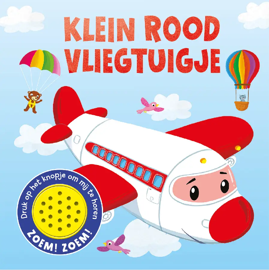 Klein rood vliegtuigje - Geluidenboek