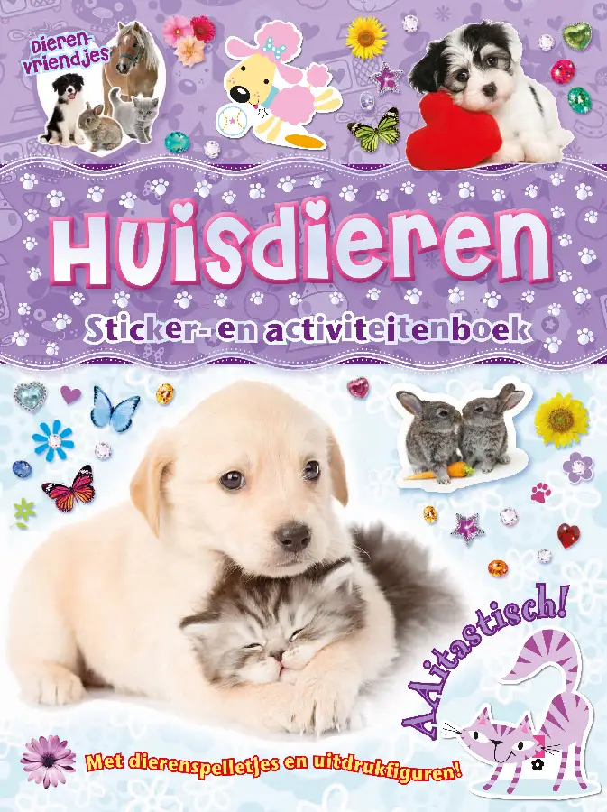 Huisdieren sticker- en activiteitenboek - Dierenvriendjes