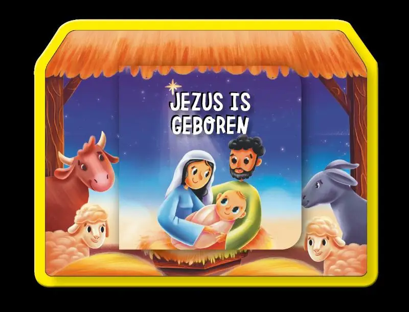Jezus is geboren - op foam