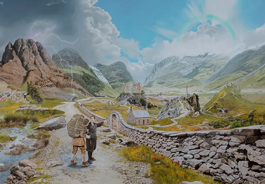 Christenreis op canvas - Adri Burghout