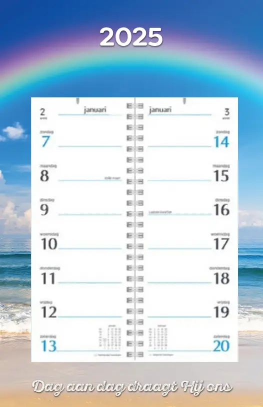 Weekomleg op schild Dag aan Dag