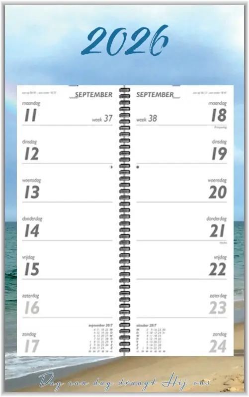 Weekomleg op schild Dag aan Dag