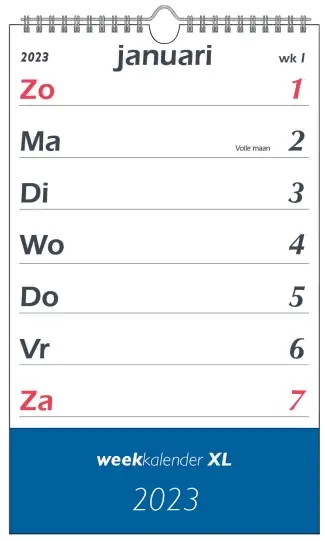 Weekkalender XL 2022