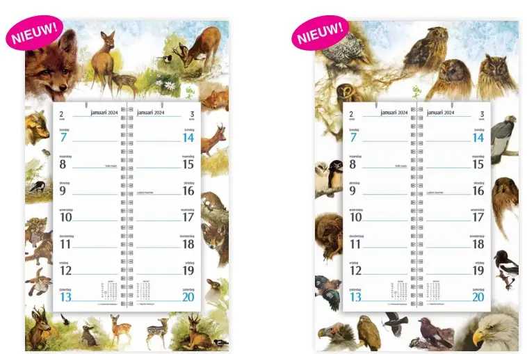 Weekomleg op schild RP Dieren/Vogels
