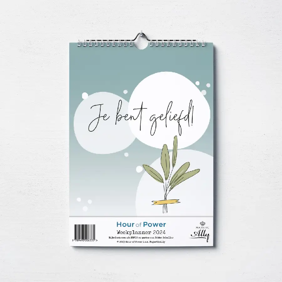 Weekplanner Hour of Power Je bent gelief