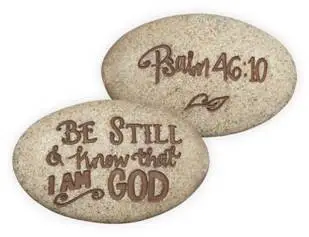 Psalm stone psalm 46:10 onverpakt