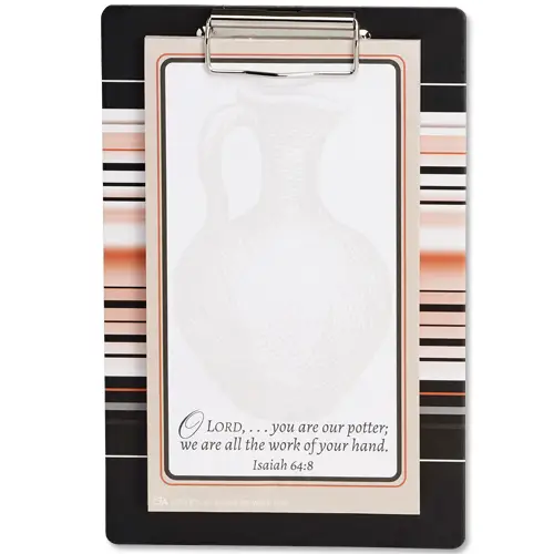 Mini clipboard notepad shaped to serve