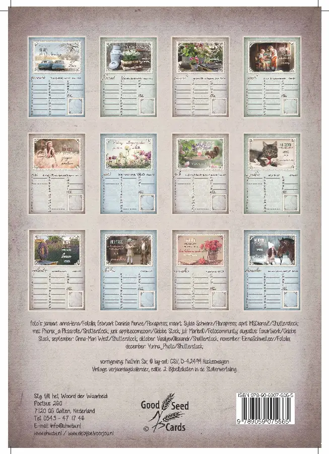 Verjaardagskalender SV vintage versie 2