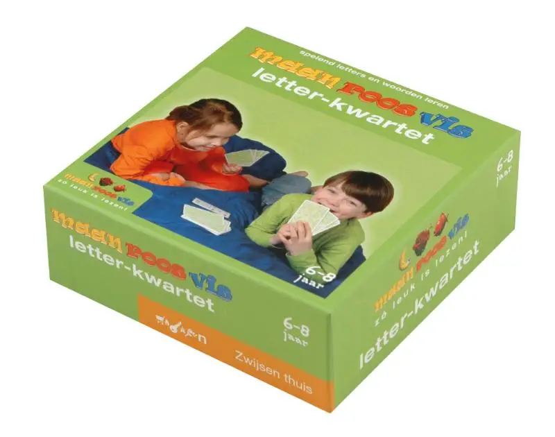 Maan roos vis letterkwartet