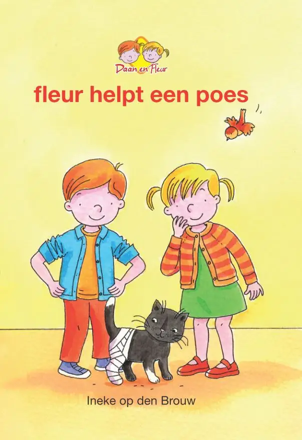 Fleur helpt een poes