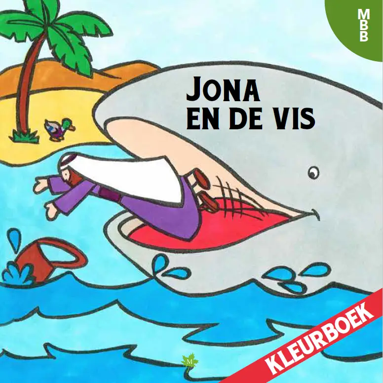 kleurboek Jona en de vis