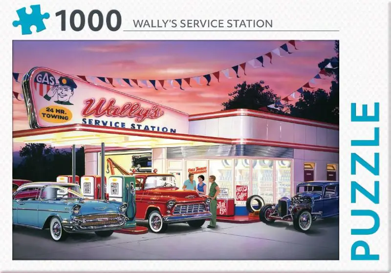 Puzzel Wally's service station 1000