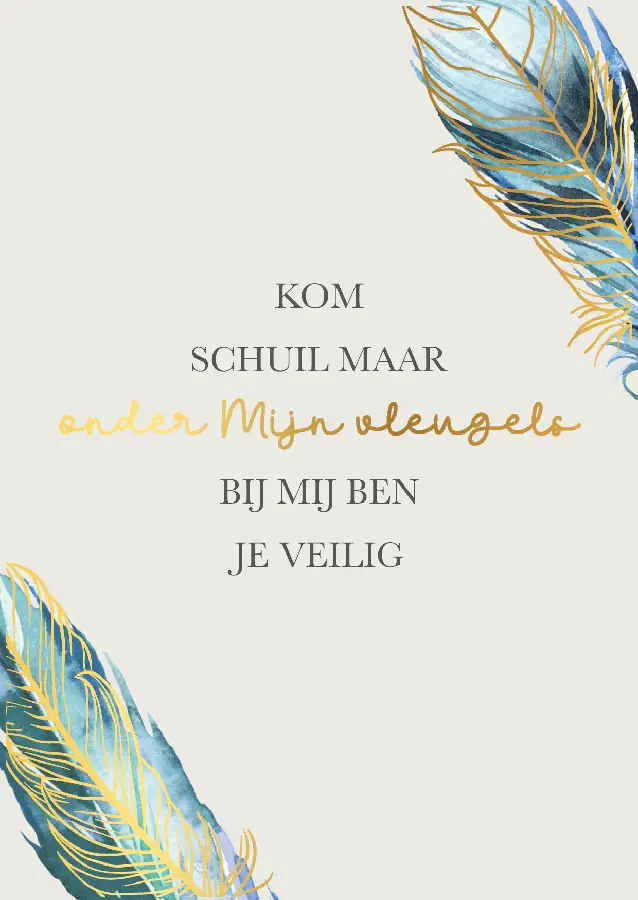 Poster A4 Kom schuil maar