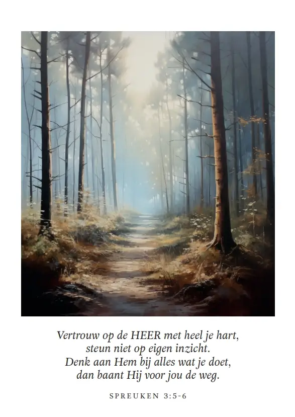 Poster A4 Vertrouw op de HEER