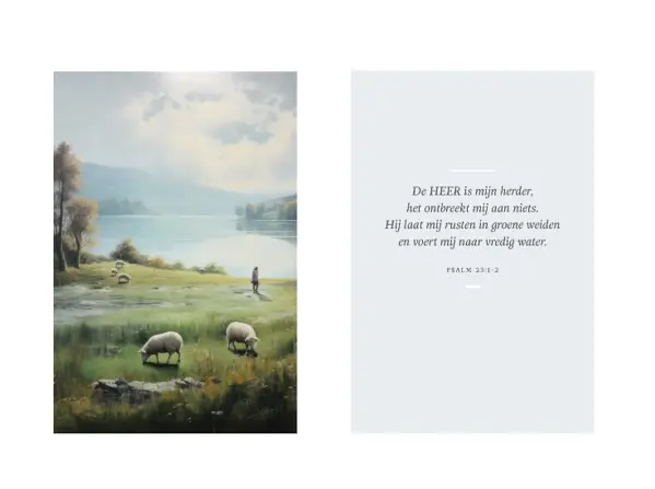Set 2 posters A5 De HEER is mijn herder