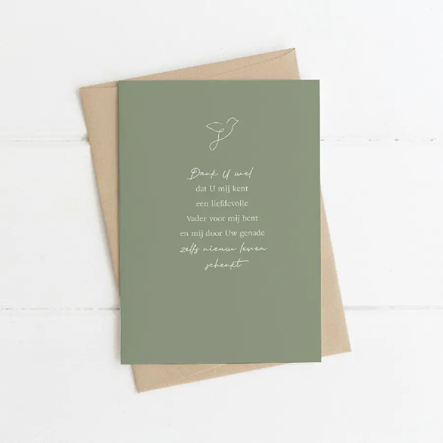 Dank U wel dat U mij kent