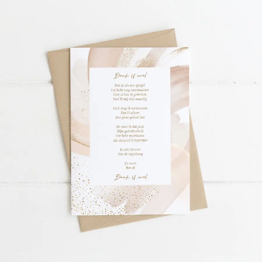 Dank U wel dat ik als een spiegel