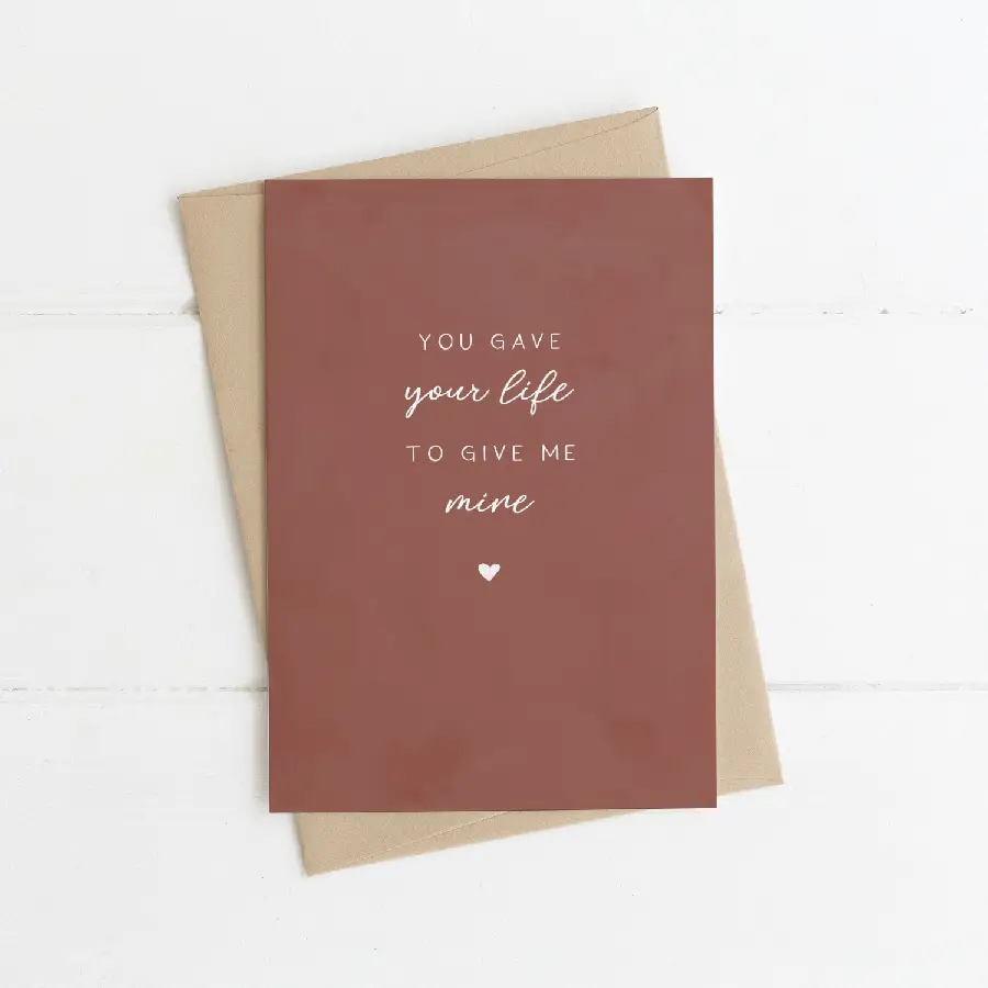 You gave your live to give me mine