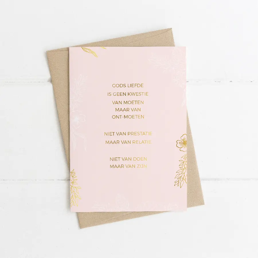 Gods Liefde is geen kwestie van moeten