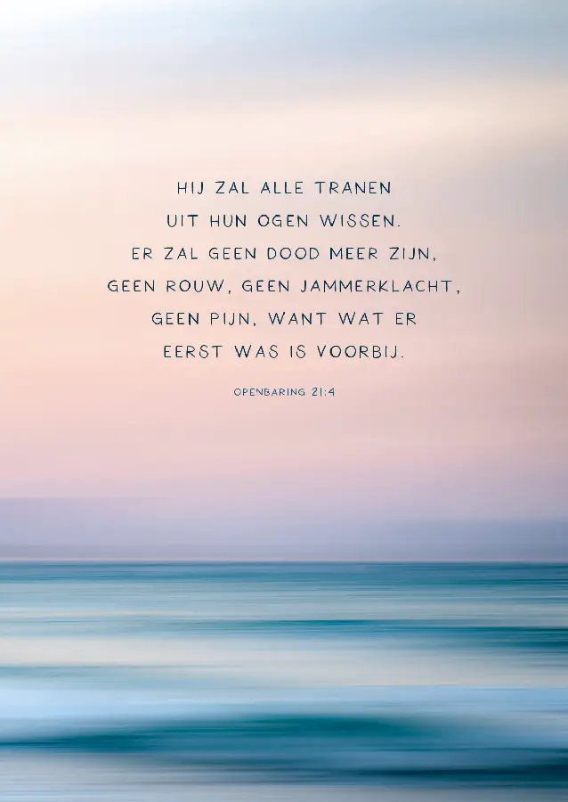 Hij zal alle tranen uit hun ogen wissen