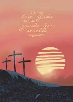Enkele kaart Zie het Lam Gods