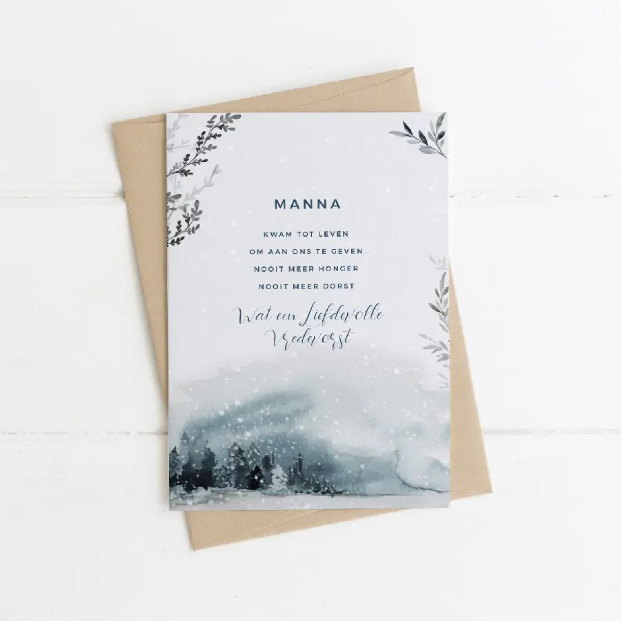 Manna kwam tot leven