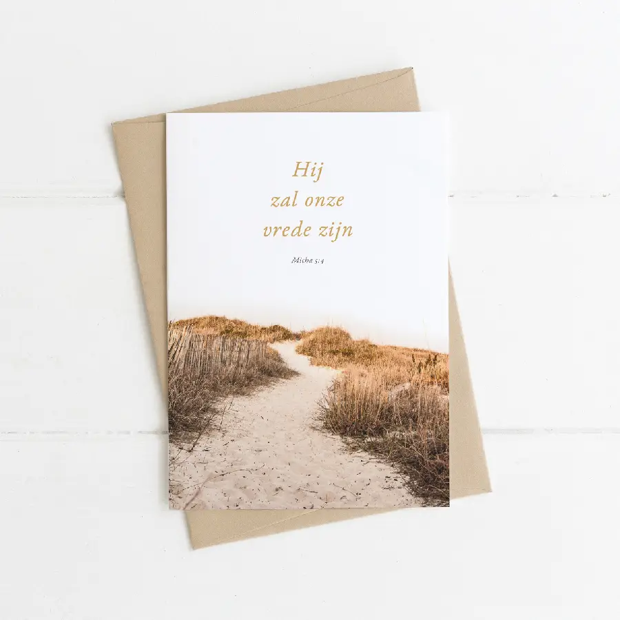 Hij zal onze vrede zijn