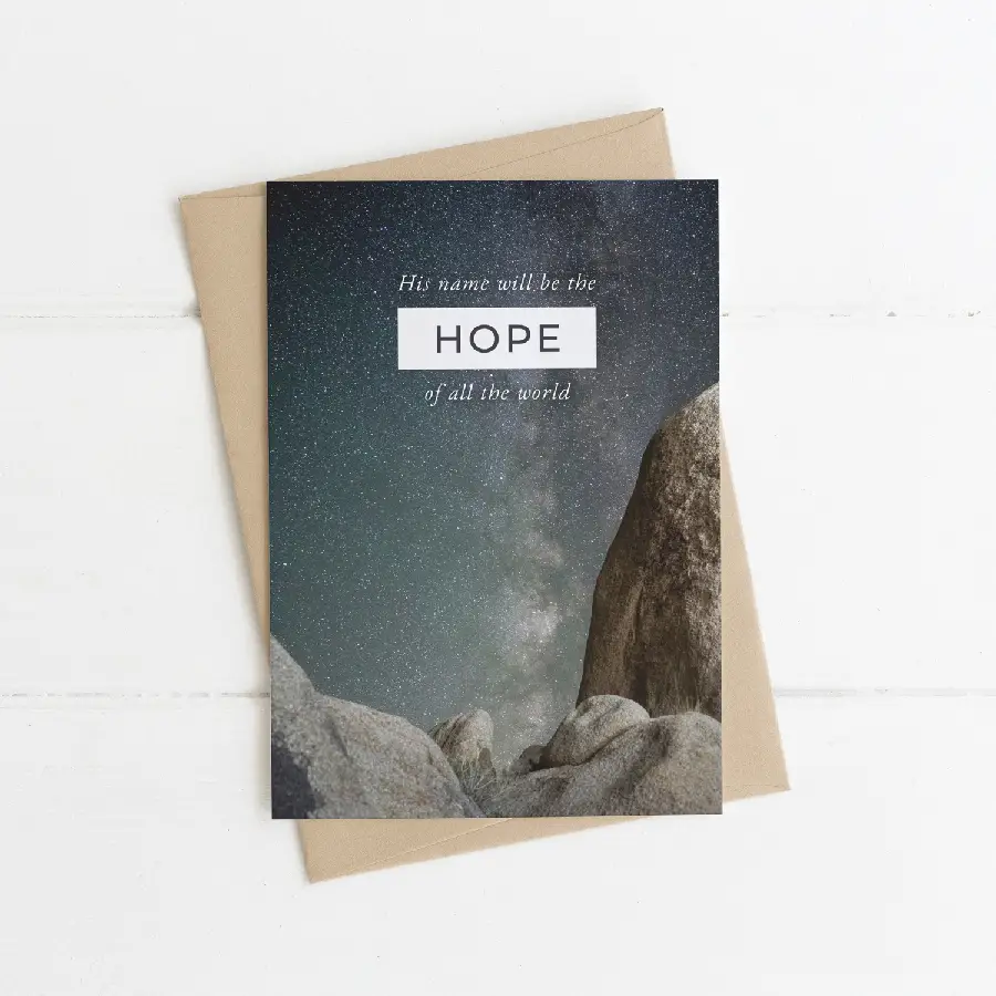 His name will be the hope