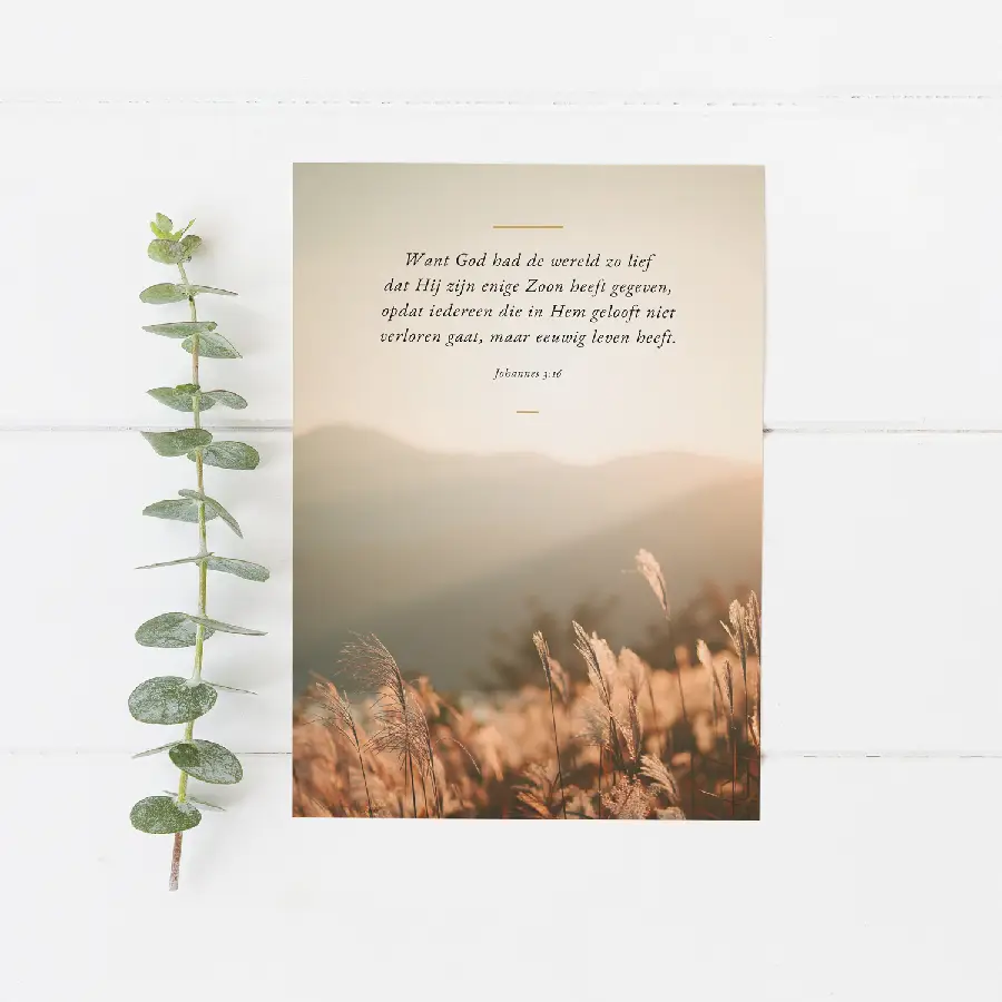 Want God had de wereld zo lief