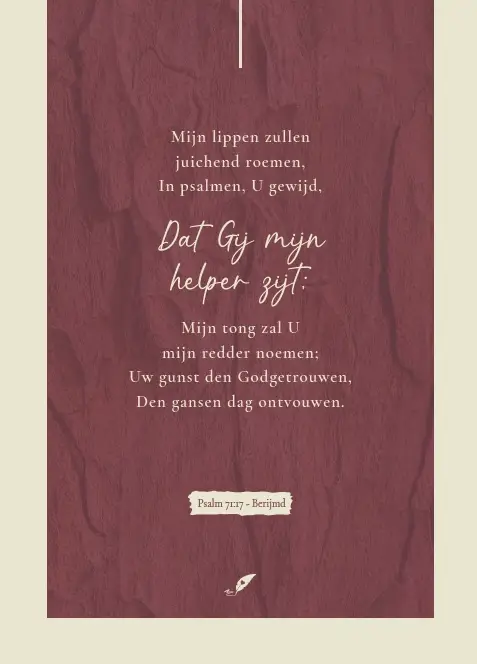 Mijn lippen zullen juichend roemen