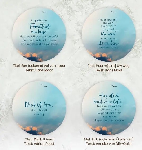 Onderzetters mini muurcirkels Sela Blauw