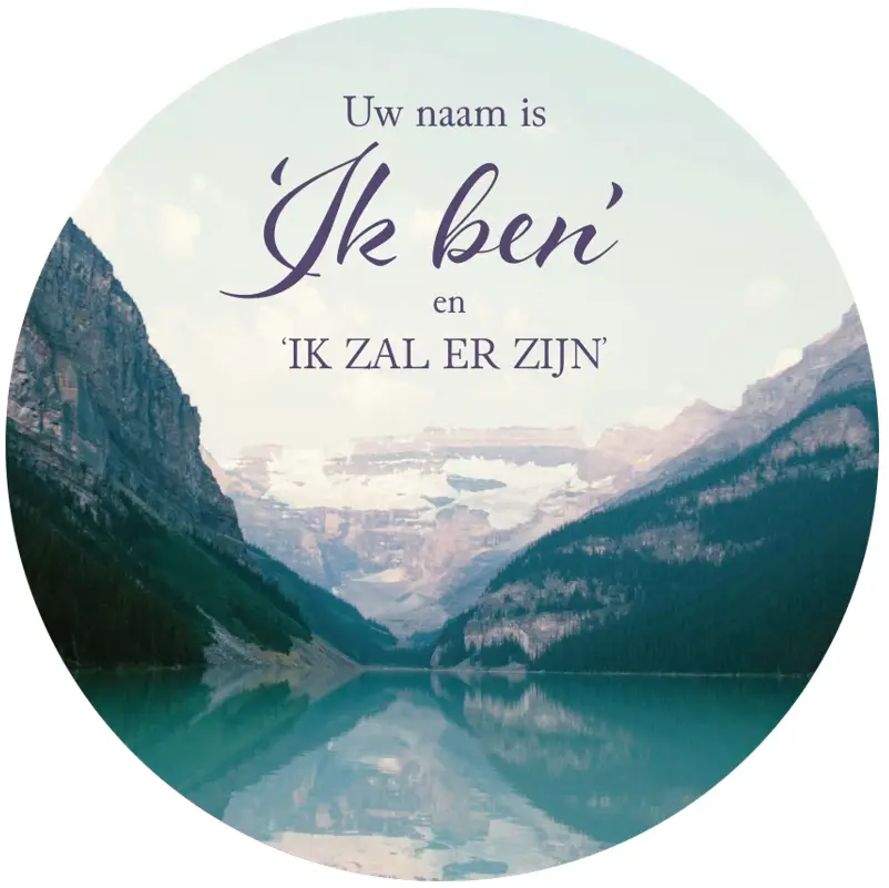 Muurcirkel Ik zal er zijn