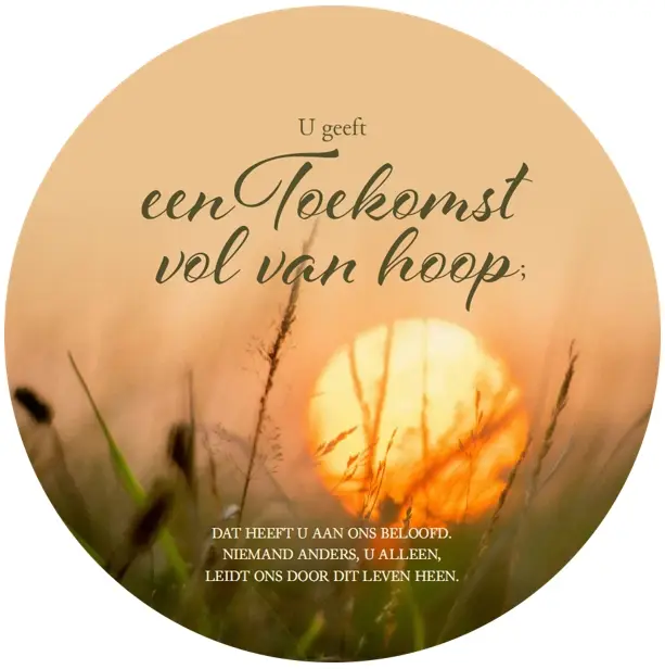 Muurcirkel Toekomst vol van hoop