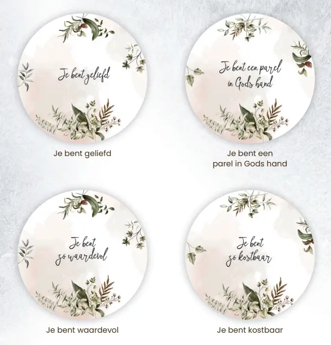 Mini-muurcirkels Je bent ...