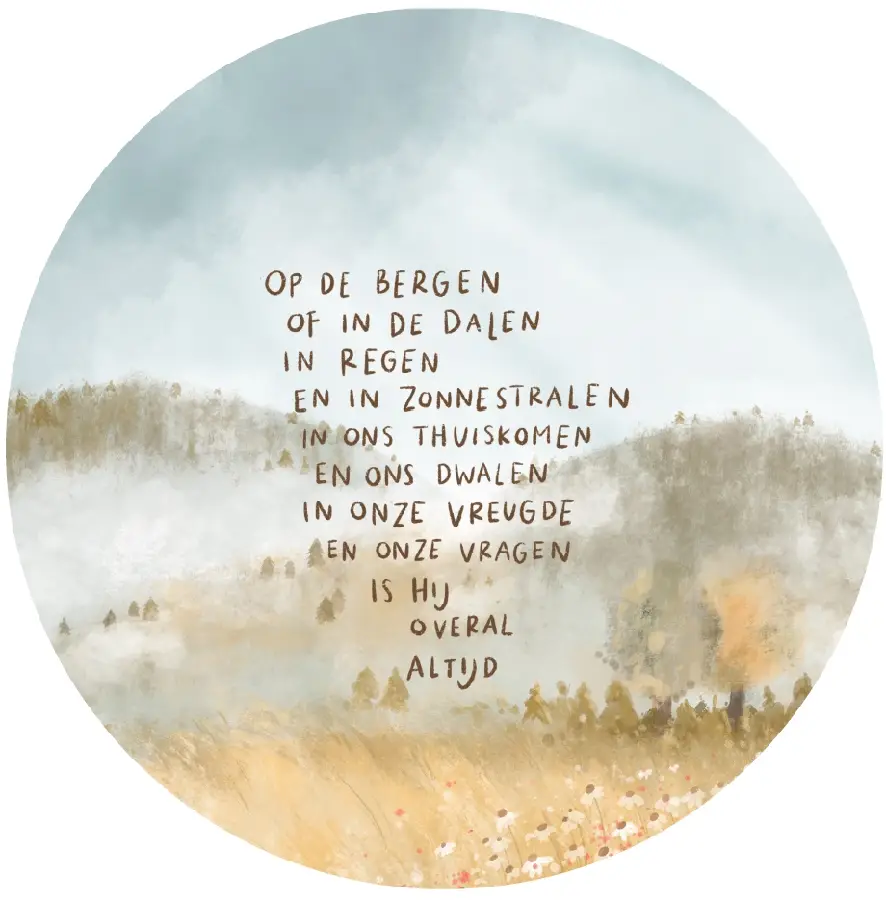 Muurcirkel Op de bergen of in de dalen