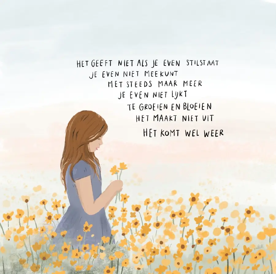Het geeft niet als je even stilstaat